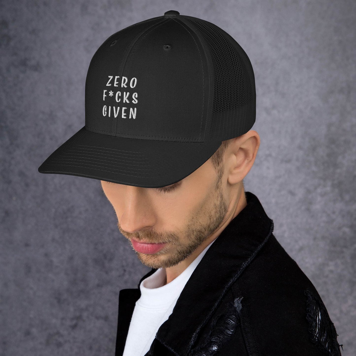 Zero F's Given - Trucker Cap