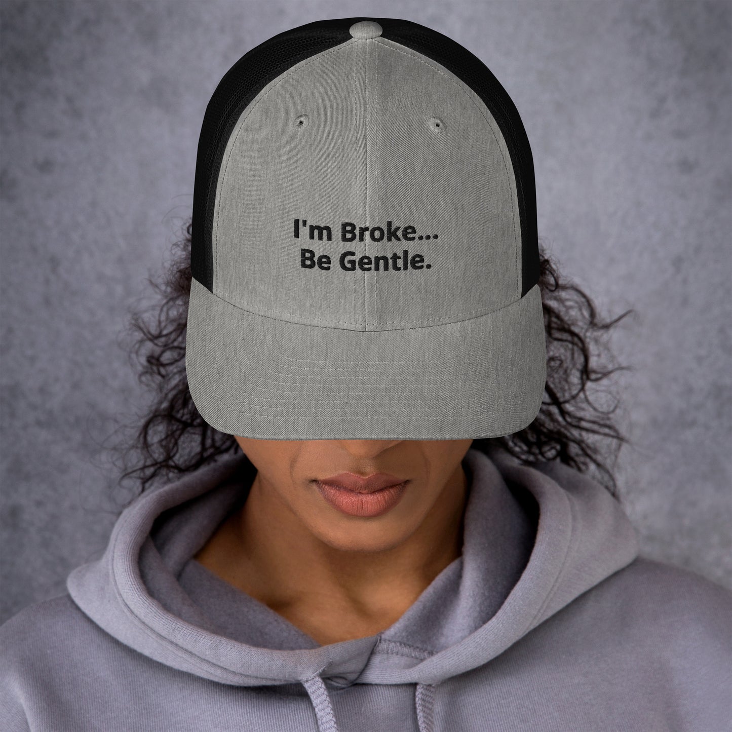 Im Broke BW - Trucker Cap