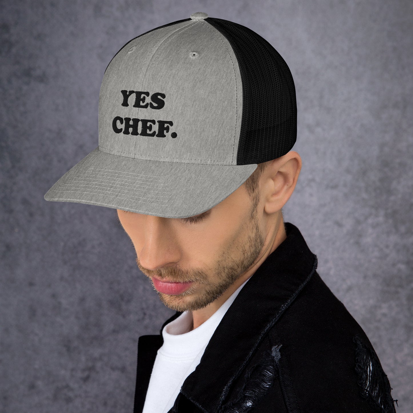 Yes Chef BW - Trucker Cap