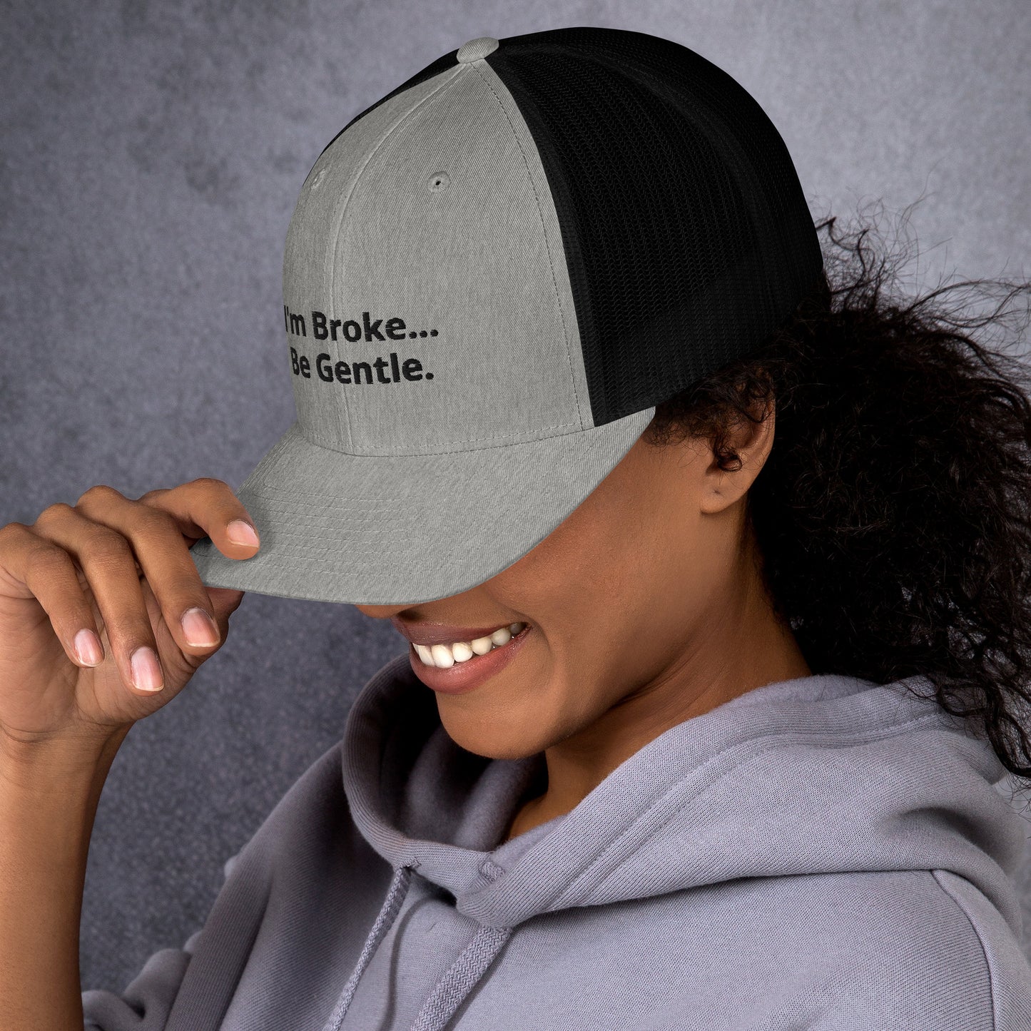Im Broke BW - Trucker Cap