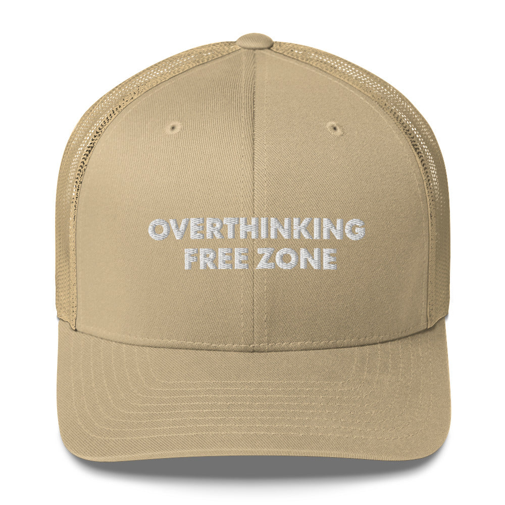 Overthinking Free Zone - Trucker Cap