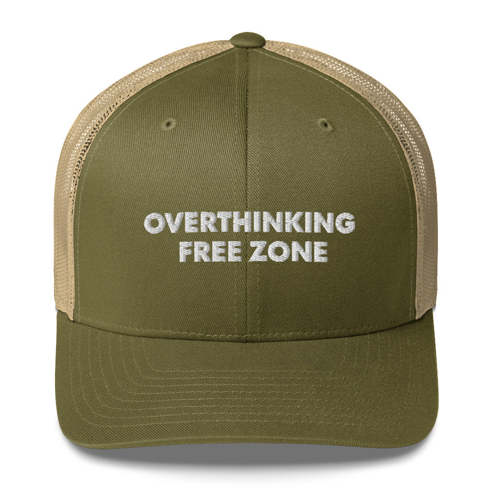 Overthinking Free Zone - Trucker Cap
