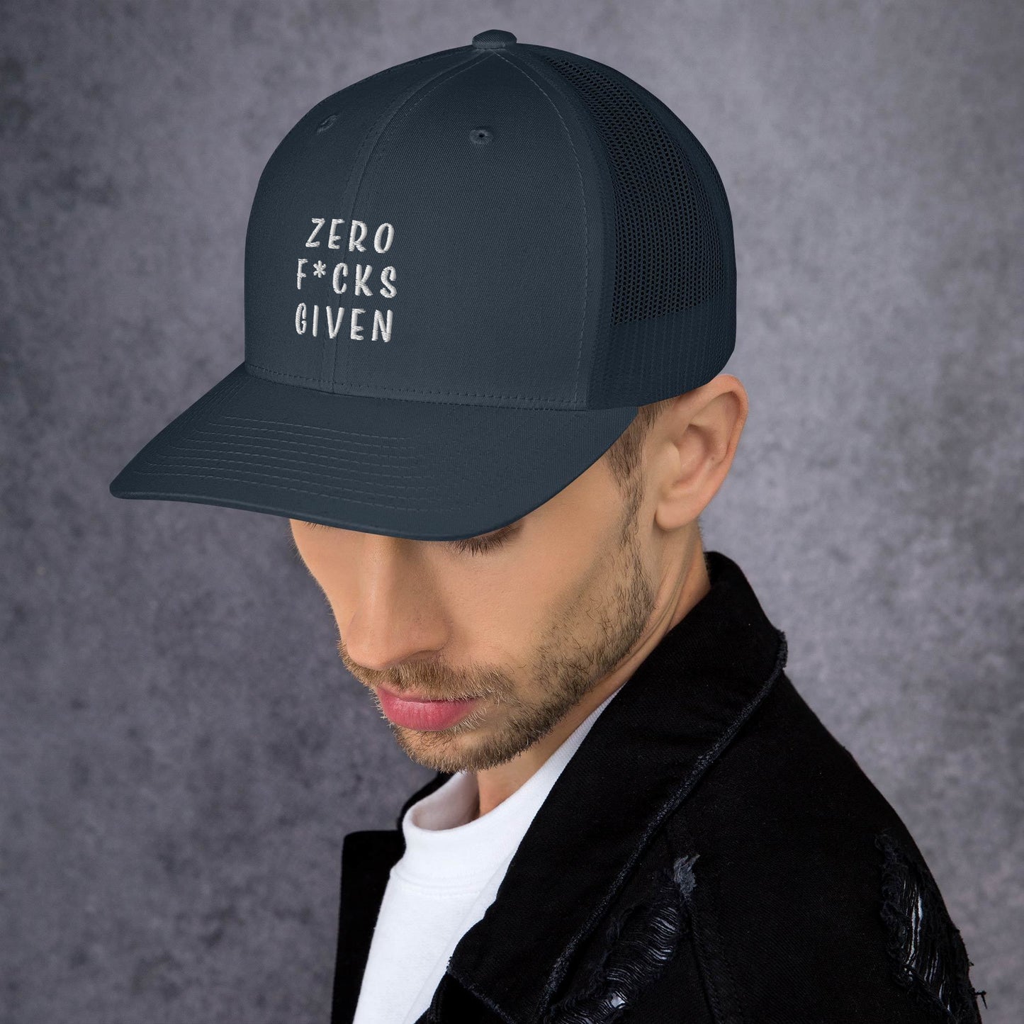 Zero F's Given - Trucker Cap