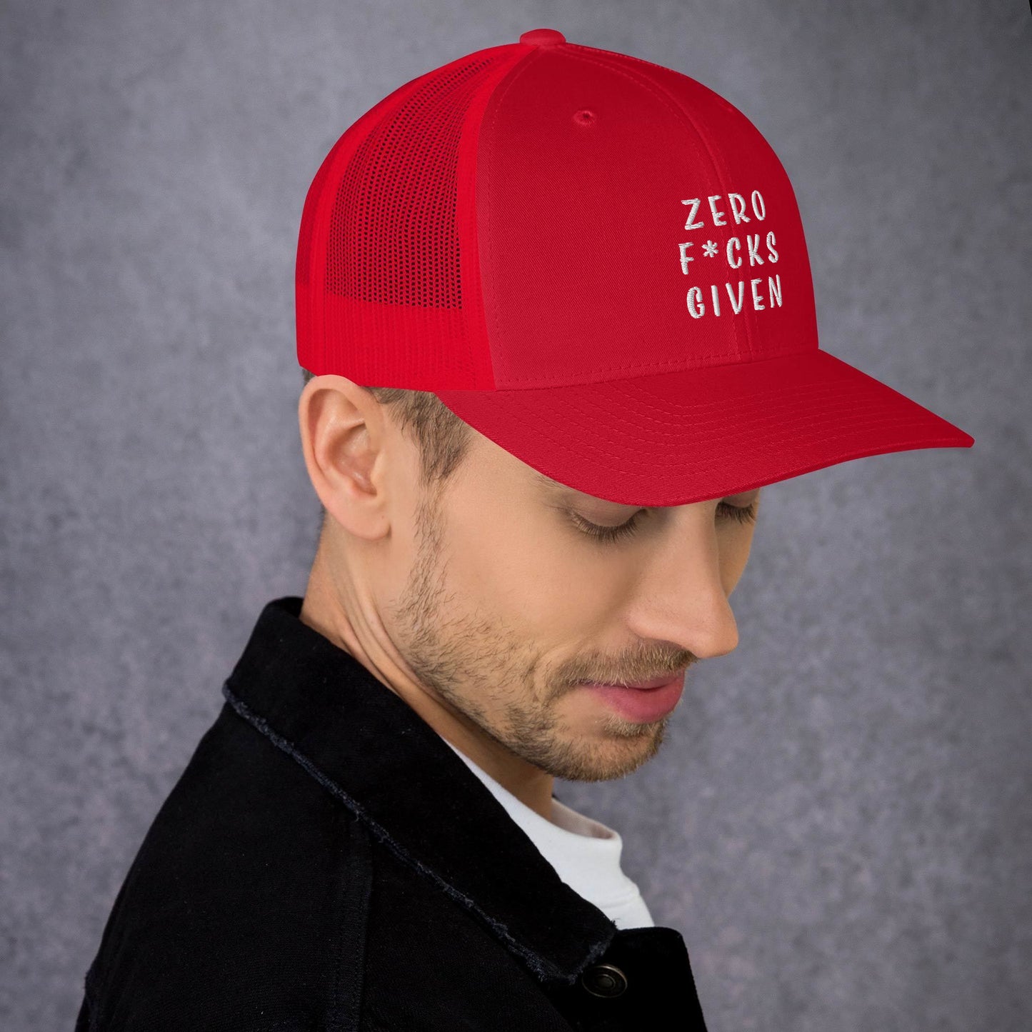 Zero F's Given - Trucker Cap
