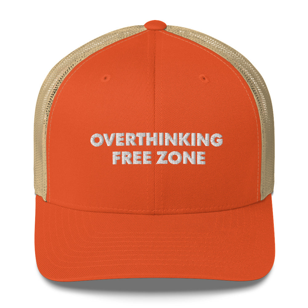 Overthinking Free Zone - Trucker Cap