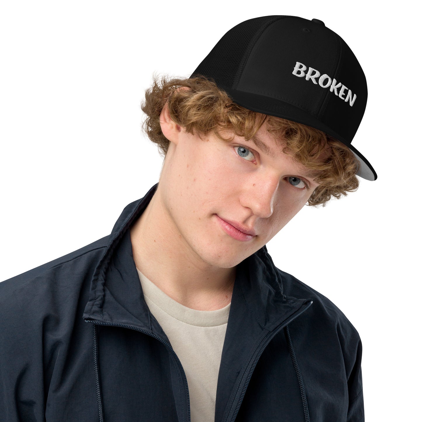 Broken - Closed-back trucker cap