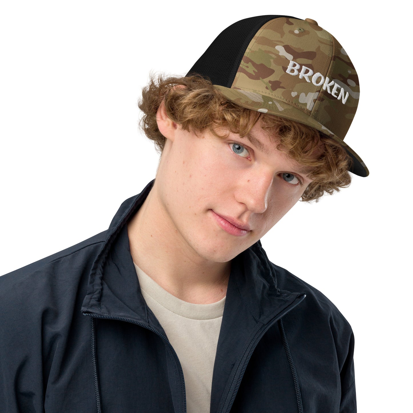 Broken - Closed-back trucker cap