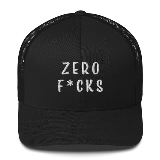 Zero F's - Trucker Cap