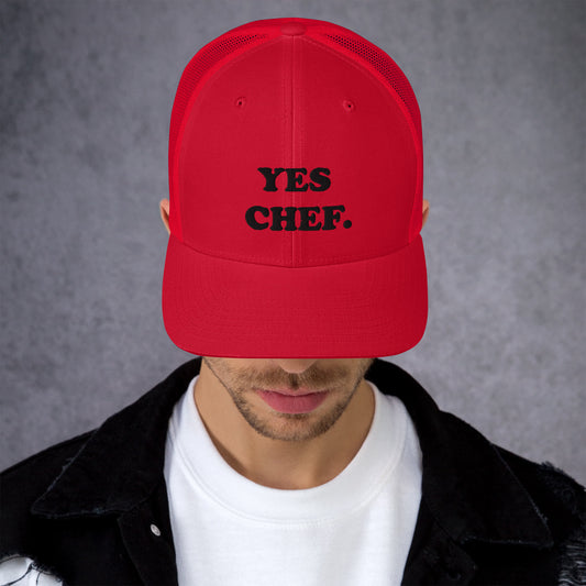 Yes Chef BW - Trucker Cap